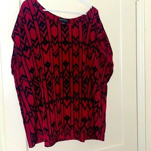 Forever 21 plus size pink & black top size: 3X